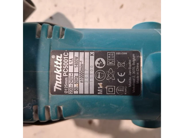 Elektrische betonschaaf, makita, pc5001c, 2017 - afbeelding 4 van  5