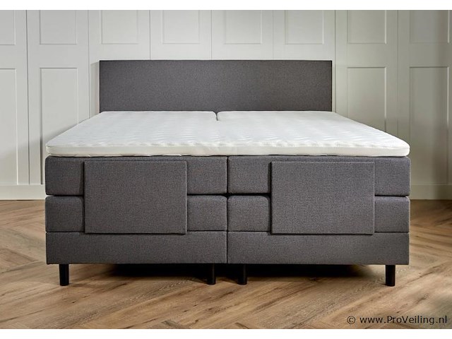 Elektrische boxspring serie verona, afmeting 140 x 200, antraciet - afbeelding 4 van  6