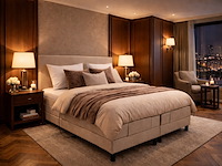 Elektrische boxspringcombinatie, m-ray, sense exclusief, beige - afbeelding 1 van  7