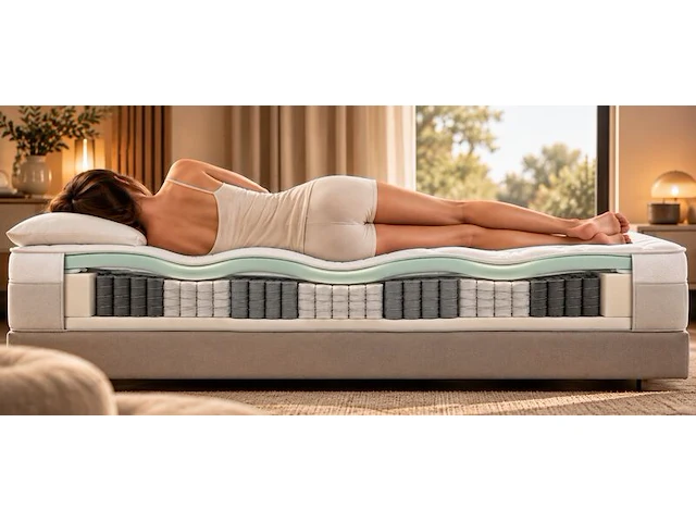 Elektrische boxspringcombinatie, m-ray, sense exclusief, beige - afbeelding 2 van  9