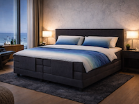 Elektrische boxspringcombinatie, m-ray, sense exclusief, zwart