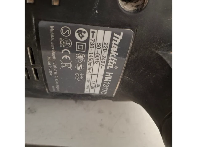 Elektrische breekhamer, makita, hm1317c, 2017 - afbeelding 4 van  6