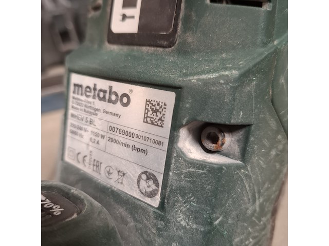 Elektrische breekhamer metabo, mhev 5bl, bouwjaar 2019 - afbeelding 6 van  7