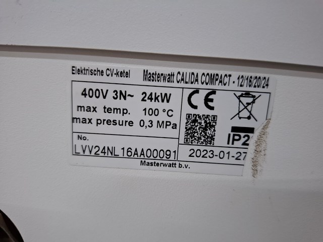 Elektrische cv ketel kospel, master batt calida compact 12/16/20/24, bouwjaar 2023 - afbeelding 3 van  4
