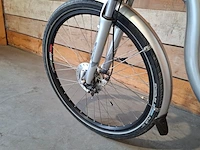Elektrische damesfiets, flyer, c5, grijs / chroom - afbeelding 4 van  15