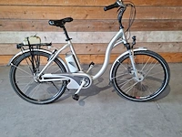 Elektrische damesfiets, flyer, c5, grijs / chroom - afbeelding 1 van  15