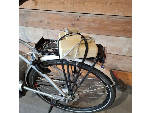 Elektrische damesfiets, flyer, c5, grijs / chroom - afbeelding 12 van  15