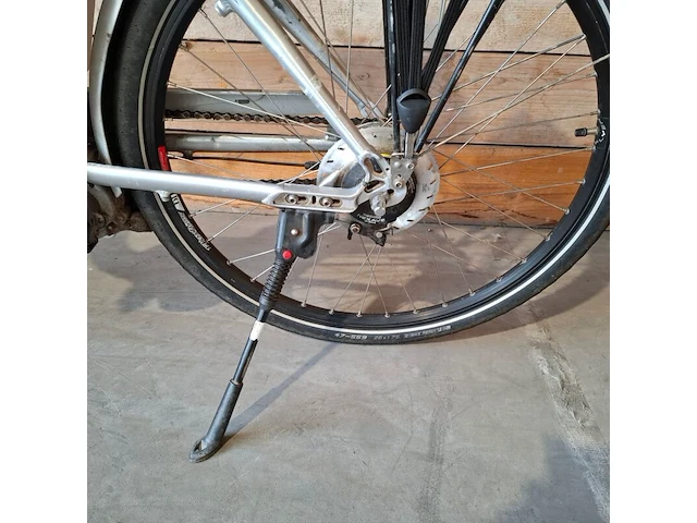Elektrische damesfiets, flyer, c5, grijs / chroom - afbeelding 13 van  15