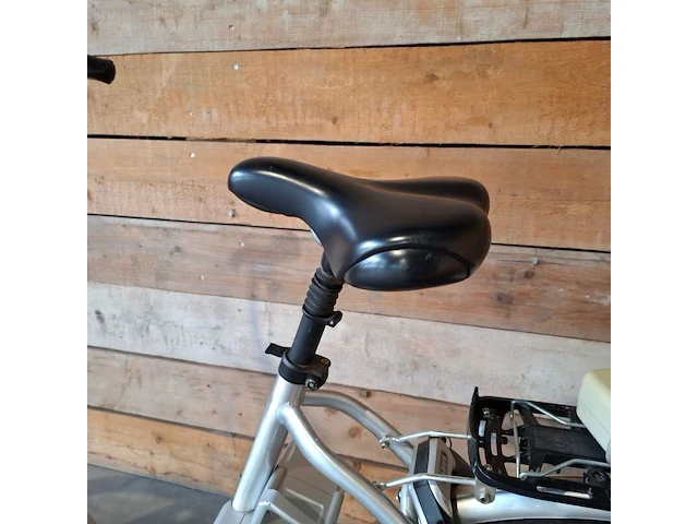 Elektrische damesfiets, flyer, c5, grijs / chroom - afbeelding 14 van  15
