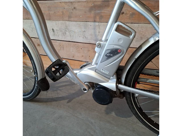 Elektrische damesfiets, flyer, c5, grijs / chroom - afbeelding 15 van  15