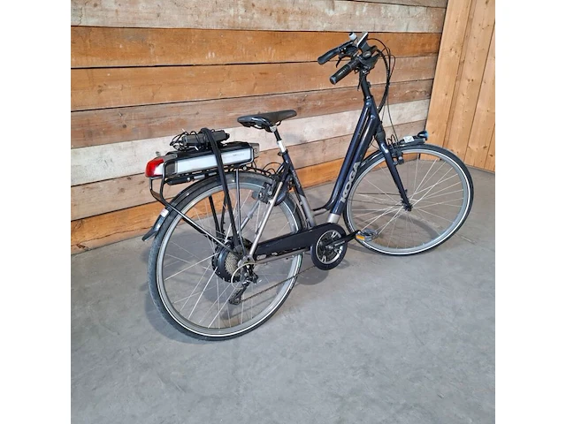 Elektrische damesfiets, koga, e-deluxe, blauw - afbeelding 8 van  14