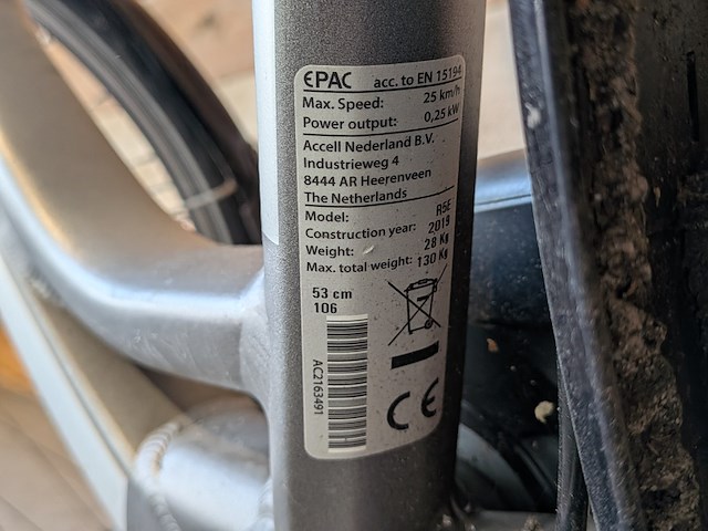 Elektrische damesfiets, sparta, a-lane r5e, 2019 - afbeelding 5 van  15