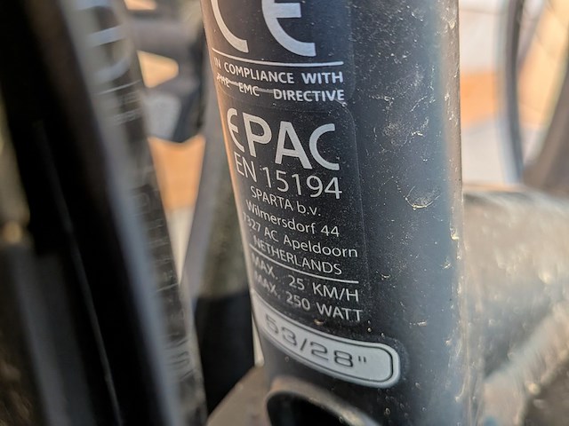 Elektrische damesfiets, sparta, special e-bike, met bosch active line middenmotor - afbeelding 9 van  17