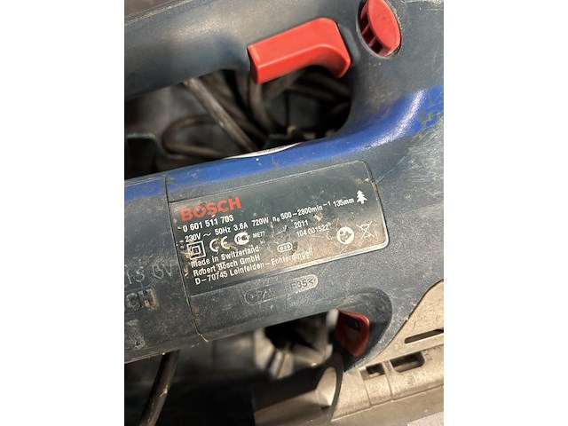 Elektrische decoupeerzaag, bosch, gst 135 bce - afbeelding 4 van  5