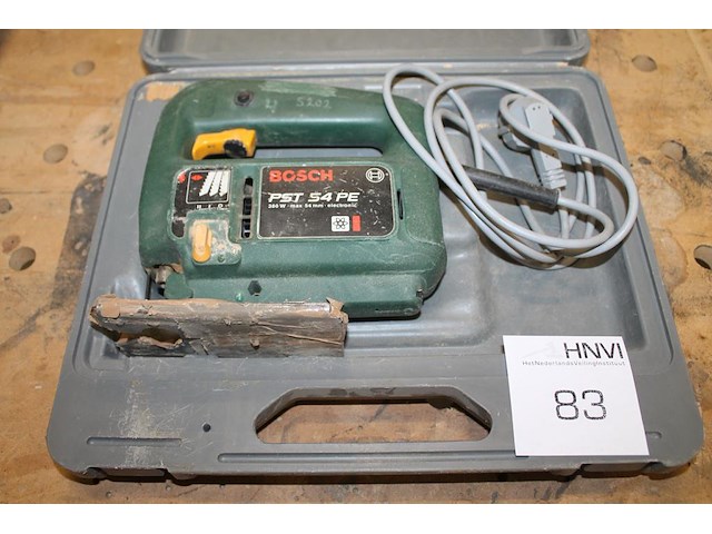 Elektrische decoupeerzaag bosch pst54pe in kunststof koffer. - afbeelding 1 van  2