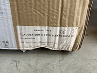 Elektrische design radiator 500x1190 drl, claudia, ral 9016 - afbeelding 3 van  3