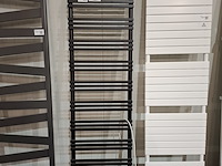 Elektrische designradiator antrax, pioli, mat zwart