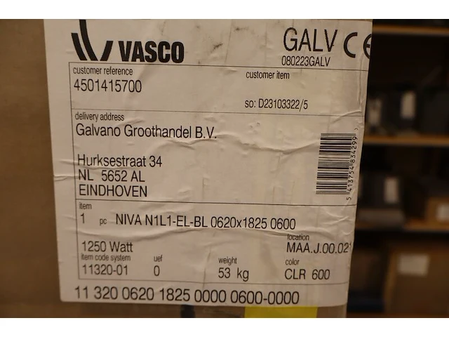 Elektrische designradiator met blower vasco, niva, wit - afbeelding 4 van  6