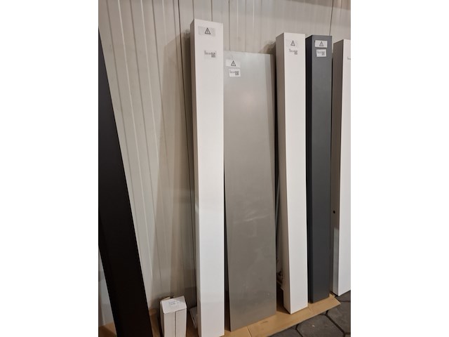 Elektrische designradiator vasco, beams, mat wit - afbeelding 1 van  4