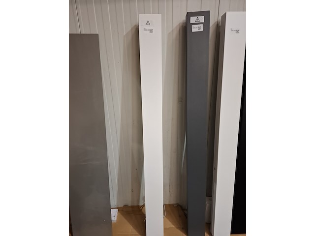 Elektrische designradiator vasco, beams, mat wit - afbeelding 1 van  4
