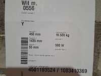 Elektrische designradiator zehnder, quaro, mat wit - afbeelding 4 van  6