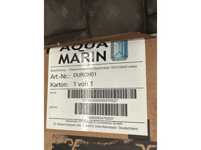 Elektrische doorstroomboiler aquamarin, durch01 - afbeelding 4 van  4