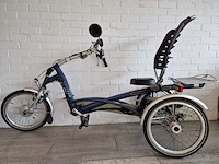 Elektrische driewieler, van raam, easy rider, blauw, 2017