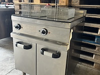 Elektrische dubbele frituur op onderkast, mbm, ef777, 2022