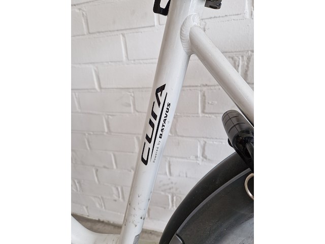 Elektrische fiets, batavus , cura, wit, 2021 - afbeelding 7 van  9