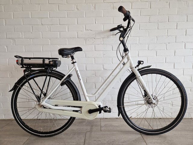 Elektrische fiets, batavus , cura, wit, 2021 - afbeelding 2 van  8