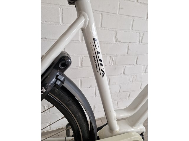 Elektrische fiets, batavus , cura, wit, 2021 - afbeelding 5 van  8
