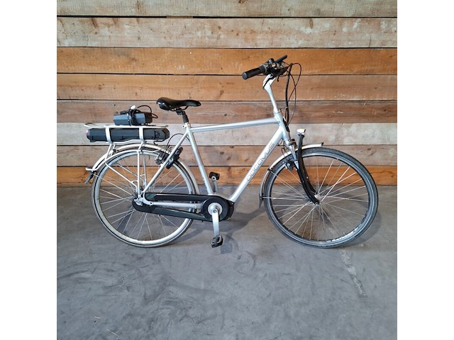 Elektrische fiets / e-bike, batavus, stream, grijs / chroom - afbeelding 10 van  29