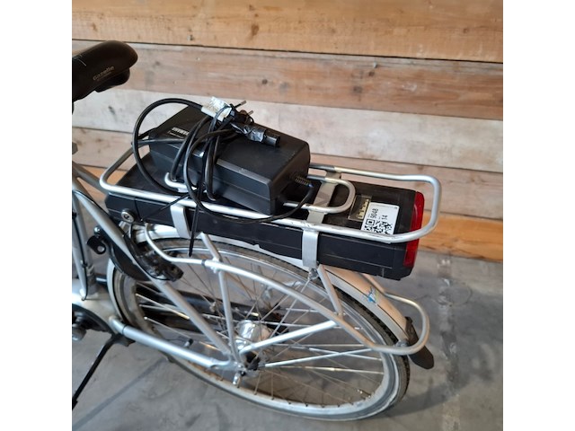 Elektrische fiets / e-bike, batavus, stream, grijs / chroom - afbeelding 26 van  29