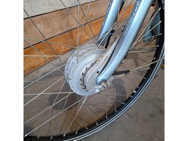 Elektrische fiets / e-bike, batavus, wayz, lichtblauw - afbeelding 5 van  26