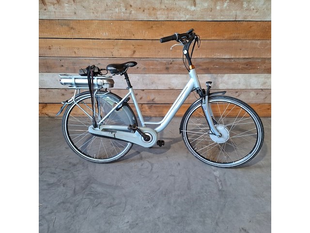 Elektrische fiets / e-bike, batavus, wayz, lichtblauw - afbeelding 14 van  26