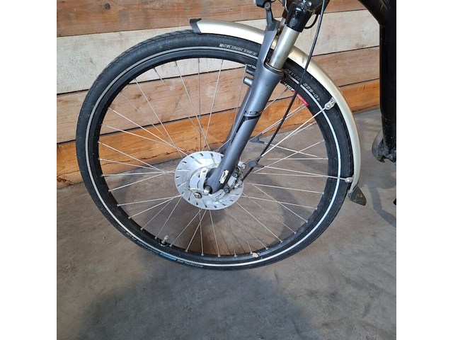 Elektrische fiets / e-bike, flyer, middenmotor, zwart - afbeelding 5 van  27