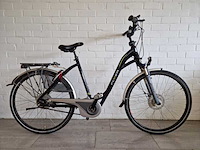Elektrische fiets / e-bike, flyer, middenmotor, zwart