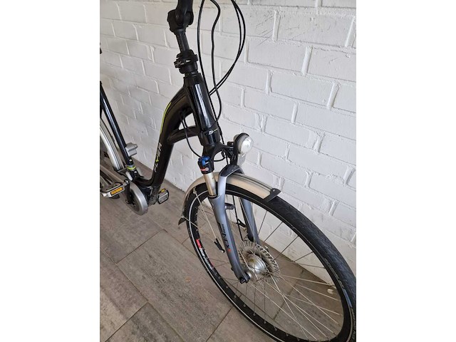 Elektrische fiets / e-bike, flyer, middenmotor, zwart - afbeelding 17 van  27