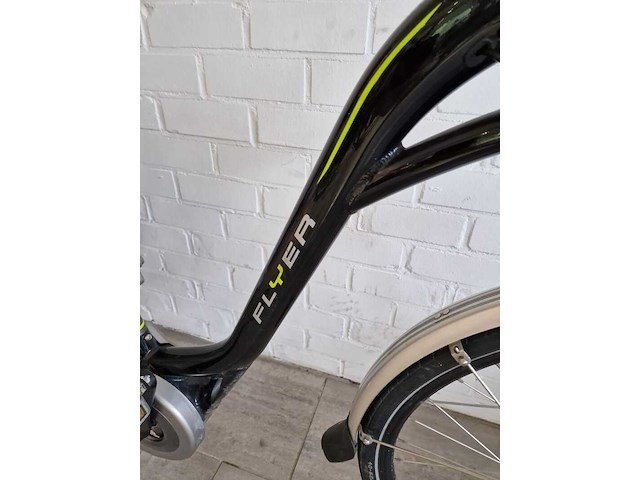 Elektrische fiets / e-bike, flyer, middenmotor, zwart - afbeelding 18 van  27