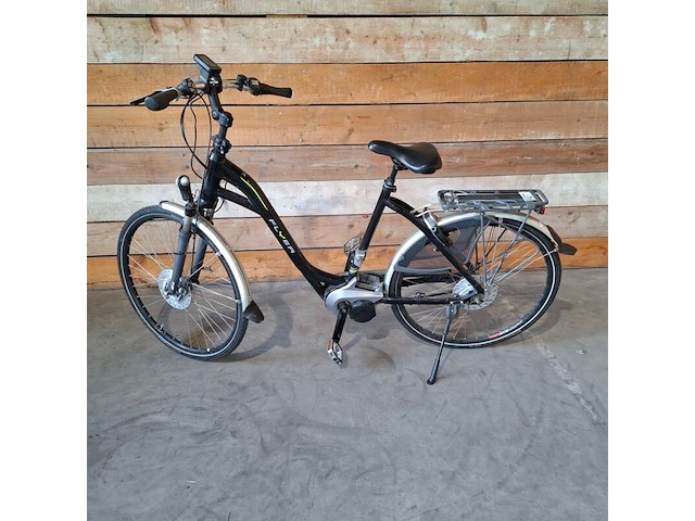 Elektrische fiets / e-bike, flyer, middenmotor, zwart - afbeelding 12 van  27