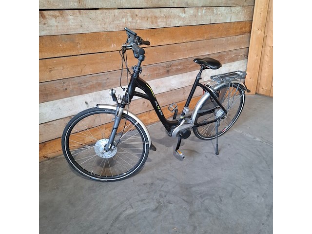 Elektrische fiets / e-bike, flyer, middenmotor, zwart - afbeelding 21 van  27