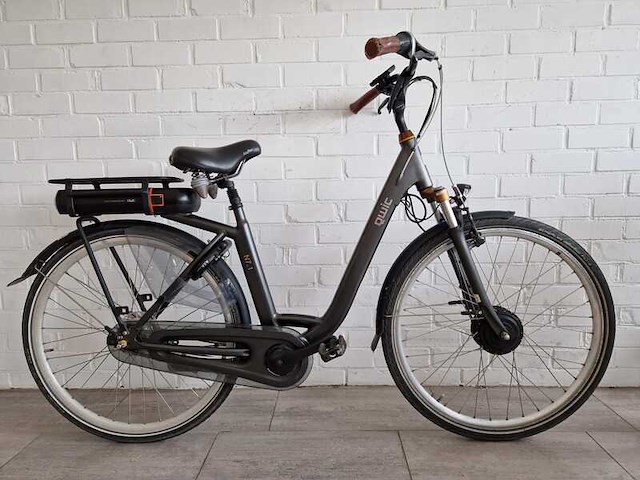 Elektrische fiets / e-bike, qwic, n7.1, donkergrijs / antraciet - afbeelding 1 van  8