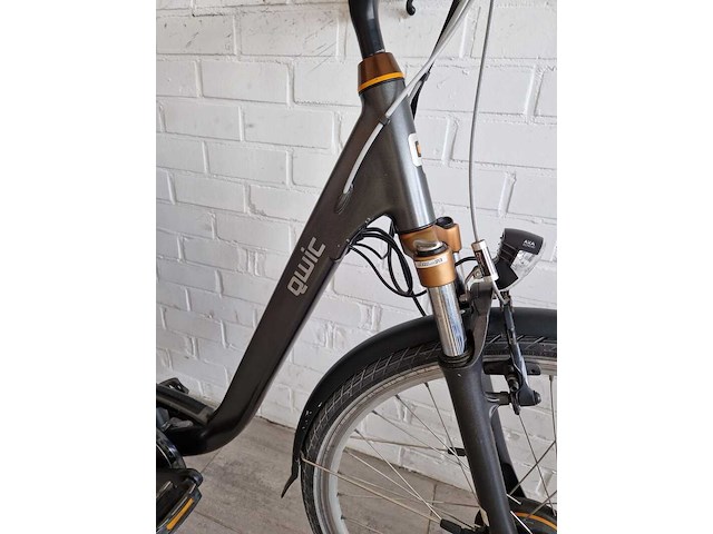 Elektrische fiets / e-bike, qwic, n7.1, donkergrijs / antraciet - afbeelding 7 van  8