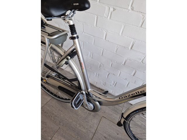 Elektrische fiets, gazelle, innergy, grijs / chroom - afbeelding 5 van  9