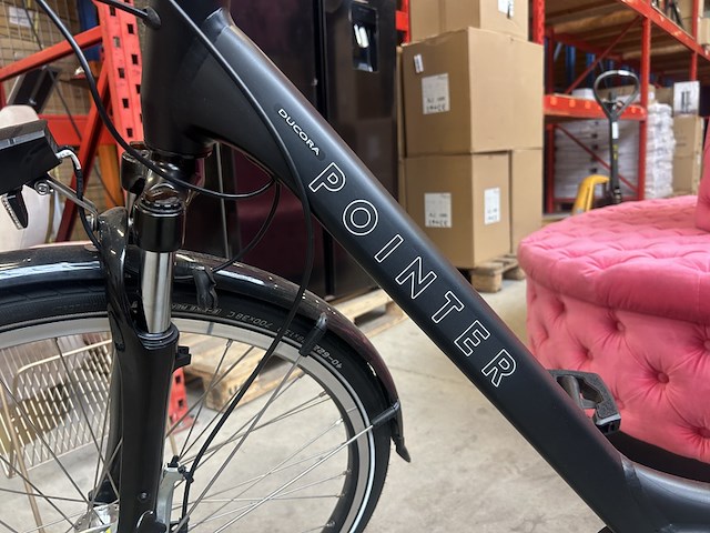 Elektrische fiets hoogte 50 pointer, ducora, mat zwart - afbeelding 7 van  14