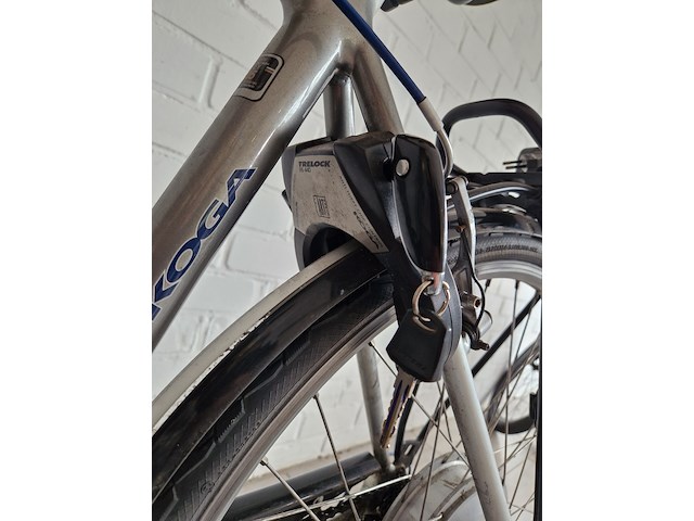 Elektrische fiets, koga, e-tesla, grijs / chroom - afbeelding 2 van  10