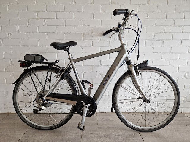 Elektrische fiets, koga, e-tesla, grijs / chroom - afbeelding 3 van  10
