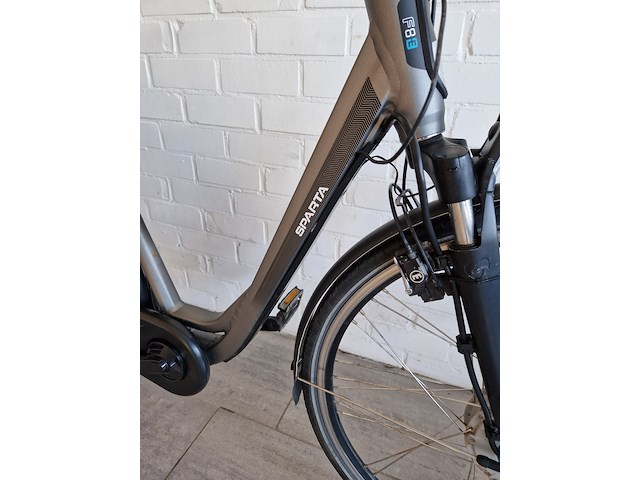 Elektrische fiets, sparta, f8e, grijs / chroom - afbeelding 3 van  6
