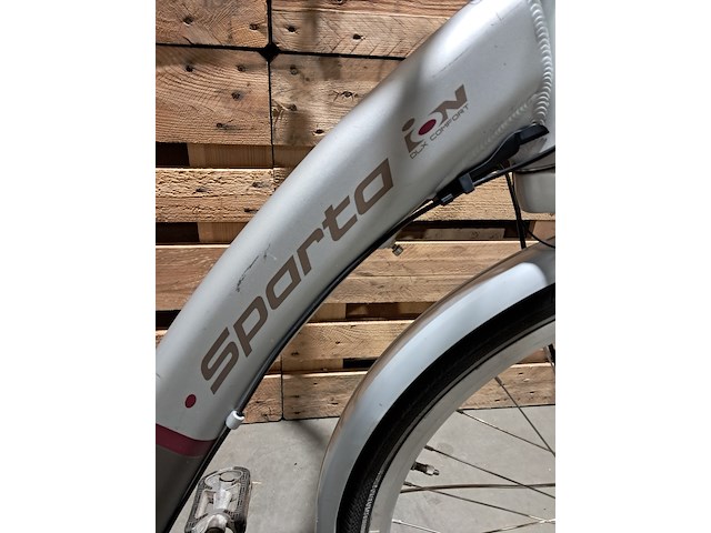 Elektrische fiets, sparta, ion, grijs / chroom - afbeelding 4 van  12