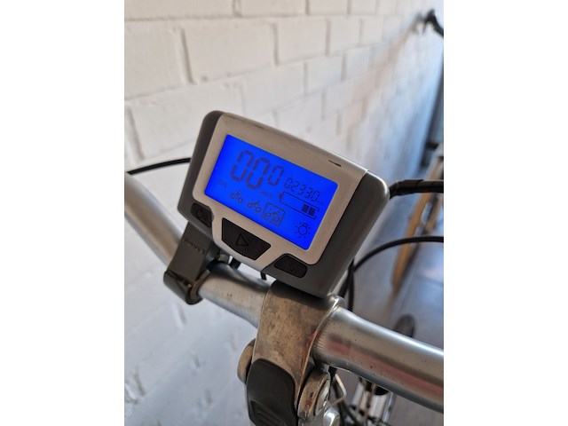 Elektrische fiets, union , switch, grijs / chroom - afbeelding 3 van  7